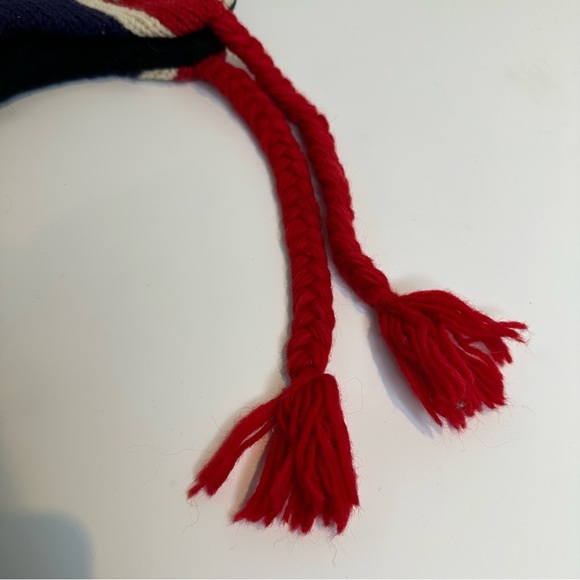 Vintage 90s handmade knit UK punk Mohawk hat - Picture 8 of 9